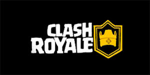 CLASH ROYALE - Logo - široká chrbtová nášivka s rozmerom 33 x 15 cm