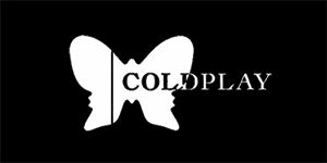 COLDPLAY - Butterfly Logo - široká chrbtová nášivka s rozmerom 33 x 15 cm
