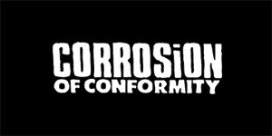 CORROSION OF CONFORMITY - Logo - široká chrbtová nášivka s rozmerom 33 x 15 cm