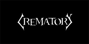 CREMATORY - Logo - široká chrbtová nášivka s rozmerom 33 x 15 cm