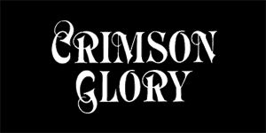 CRIMSON GLORY - Logo - široká chrbtová nášivka s rozmerom 33 x 15 cm