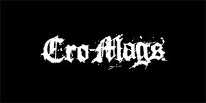 CRO-MAGS - Logo - široká chrbtová nášivka s rozmerom 33 x 15 cm