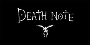 DEATH NOTE - Logo - široká chrbtová nášivka s rozmerom 33 x 15 cm