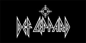 DEF LEPPARD - Logo 3 - široká chrbtová nášivka s rozmerom 33 x 15 cm