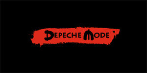 DEPECHE MODE - Logo Red Spirit - široká chrbtová nášivka s rozmerom 33 x 15 cm