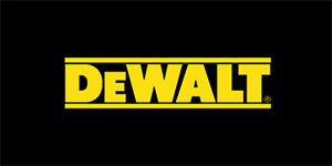 DEWALT - Yellow Logo - široká chrbtová nášivka s rozmerom 33 x 15 cm