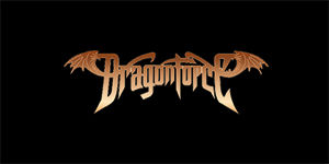 DRAGONFORCE - Logo 2 - široká chrbtová nášivka s rozmerom 33 x 15 cm