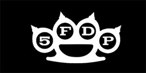 FIVE FINGER DEATH PUNCH - Knuckles - široká chrbtová nášivka s rozmerom 33 x 15 cm