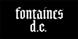 FONTAINES D.C. - Logo - široká chrbtová nášivka s rozmerom 33 x 15 cm