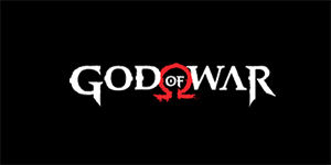 GOD OF WAR - Logo - široká chrbtová nášivka s rozmerom 33 x 15 cm