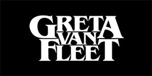 GRETA VAN FLEET - Logo - široká chrbtová nášivka s rozmerom 33 x 15 cm