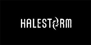 HALESTORM - Logo - široká chrbtová nášivka s rozmerom 33 x 15 cm