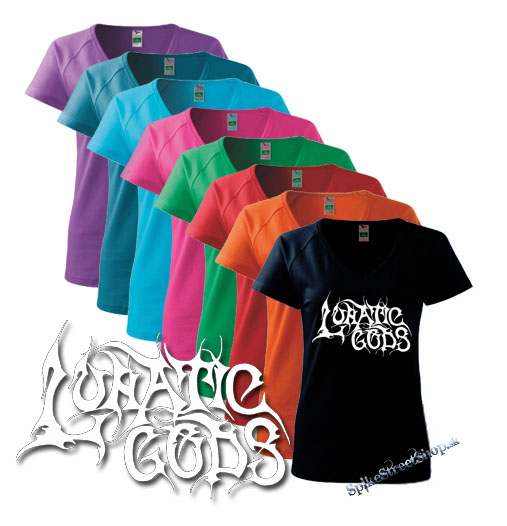 LUNATIC GODS - White Logo - farebné dámske tričko