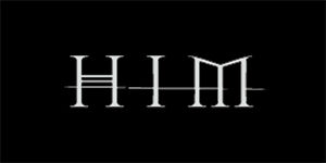 HIM - Logo - široká chrbtová nášivka s rozmerom 33 x 15 cm