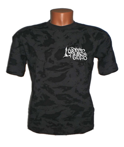 LUNATIC GODS - Small Logo - pánske maskáčové tričko - ruský maskáč