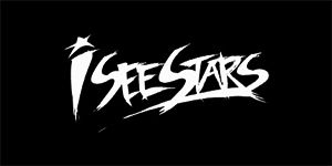 I SEE STARS - Logo - široká chrbtová nášivka s rozmerom 33 x 15 cm