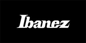 IBANEZ - Logo - široká chrbtová nášivka s rozmerom 33 x 15 cm