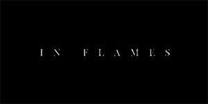 IN FLAMES - Plan Logo - široká chrbtová nášivka s rozmerom 33 x 15 cm