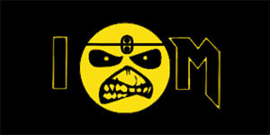 IRON MAIDEN - I Love Iron Maiden Yellow Eddie - široká chrbtová nášivka s rozmerom 33 x 15 cm