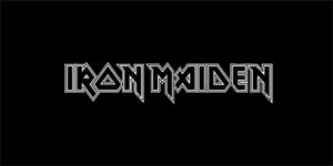 IRON MAIDEN - Logo - široká chrbtová nášivka s rozmerom 33 x 15 cm