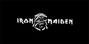 IRON MAIDEN - Logo Motive 2 - široká chrbtová nášivka s rozmerom 33 x 15 cm