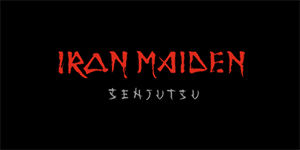 IRON MAIDEN - Senjutsu Logo - široká chrbtová nášivka s rozmerom 33 x 15 cm