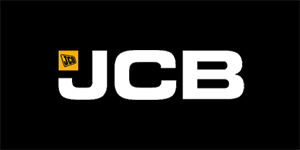 JCB - Logo - široká chrbtová nášivka s rozmerom 33 x 15 cm