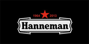 JEFF HANNEMAN - Logo - široká chrbtová nášivka s rozmerom 33 x 15 cm