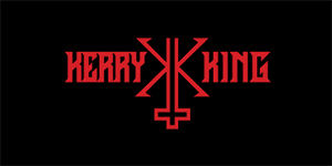 KERRY KING - Red Logo - široká chrbtová nášivka s rozmerom 33 x 15 cm