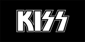 KISS - Logo - široká chrbtová nášivka s rozmerom 33 x 15 cm