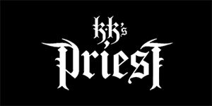 KK´s PRIEST - Logo - široká chrbtová nášivka s rozmerom 33 x 15 cm