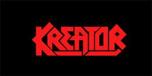 KREATOR - Logo Red - široká chrbtová nášivka s rozmerom 33 x 15 cm