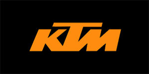 KTM - Orange Logo - široká chrbtová nášivka s rozmerom 33 x 15 cm