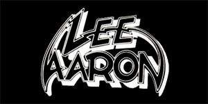 LEE AARON - Logo - široká chrbtová nášivka s rozmerom 33 x 15 cm