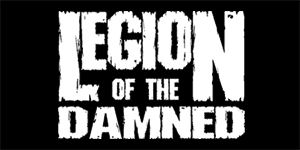 LEGION OF THE DAMNED - Logo - široká chrbtová nášivka s rozmerom 33 x 15 cm