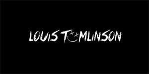 LOUIS TOMLINSON - Logo Smile - široká chrbtová nášivka s rozmerom 33 x 15 cm