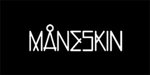 MANESKIN - Logo 2018 - široká chrbtová nášivka s rozmerom 33 x 15 cm