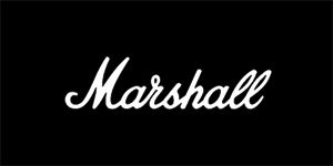 MARSHALL - Logo - široká chrbtová nášivka s rozmerom 33 x 15 cm