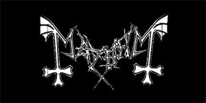 MAYHEM - Logo Motive 1 - široká chrbtová nášivka s rozmerom 33 x 15 cm