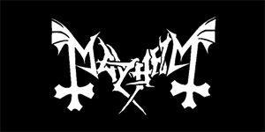 MAYHEM - Logo Motive 2 - široká chrbtová nášivka s rozmerom 33 x 15 cm