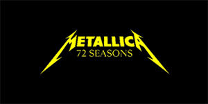METALLICA - 72 Seasons Logo Yellow - široká chrbtová nášivka s rozmerom 33 x 15 cm