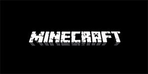 MINECRAFT - Logo - široká chrbtová nášivka s rozmerom 33 x 15 cm