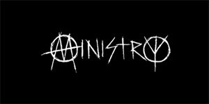 MINISTRY - Logo - široká chrbtová nášivka s rozmerom 33 x 15 cm