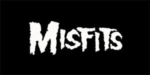 MISFITS - Simple Logo - široká chrbtová nášivka s rozmerom 33 x 15 cm