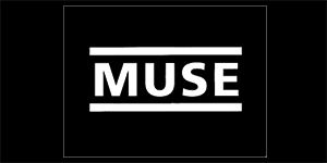 MUSE - Logo - široká chrbtová nášivka s rozmerom 33 x 15 cm