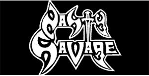 NASTY SAVAGE - Logo - široká chrbtová nášivka s rozmerom 33 x 15 cm