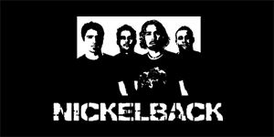 NICKELBACK - Logo & Band - široká chrbtová nášivka s rozmerom 33 x 15 cm