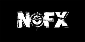 NOFX - Logo - široká chrbtová nášivka s rozmerom 33 x 15 cm