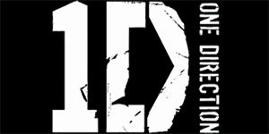 ONE DIRECTION - Logo - široká chrbtová nášivka s rozmerom 33 x 15 cm