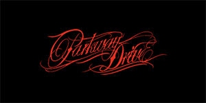 PARKWAY DRIVE - Red Logo - široká chrbtová nášivka s rozmerom 33 x 15 cm